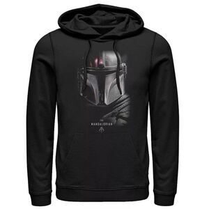 Men's Star Wars 3X Black The Mandalorian Bounty Hunter Shadow Hoodie